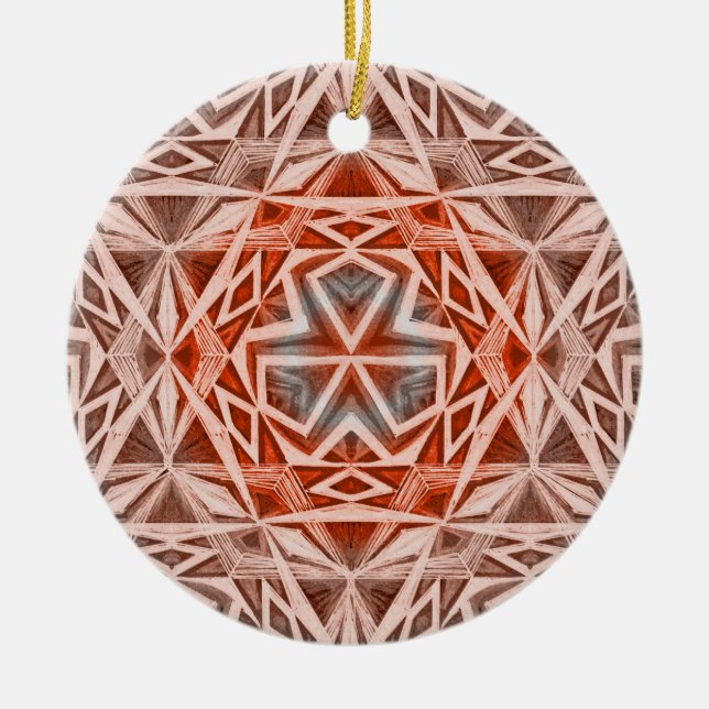 Triad-Muster Keramik Ornament (Vorne)