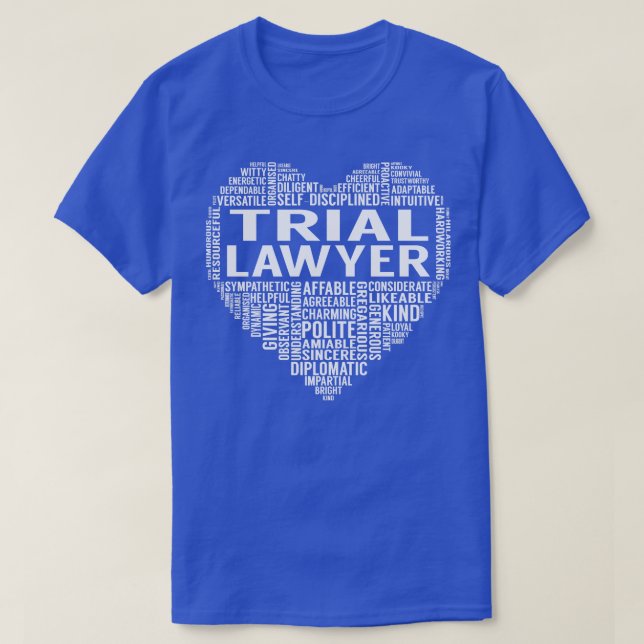 Trial Lawyer Heart T-Shirt (Design vorne)