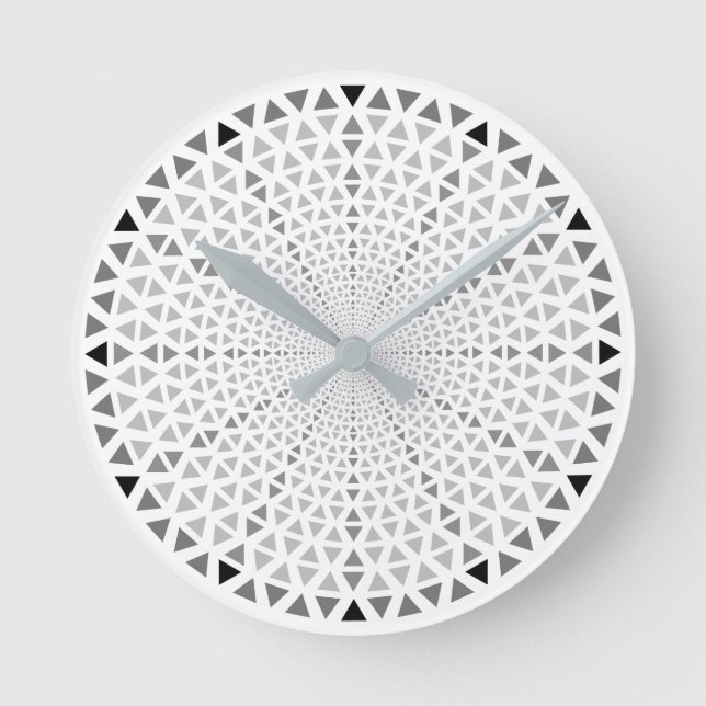 Triange - Grafik Wall Clock Runde Wanduhr (Vorderseite)