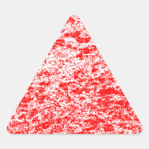 Triangle-Aufkleber aus rotem und weißem Marmor Dreieckiger Aufkleber