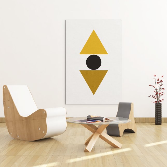 Triangle-Balance-Kunst Poster (Geometric golden triangle art)