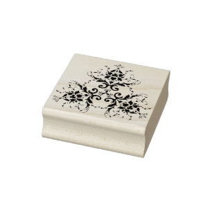 Triangle Blume motif Silhouette Art Briefmarke Gummistempel