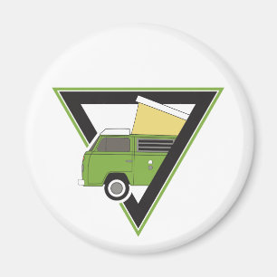 Triangle Classic Camper van Magnet