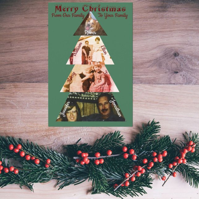 Triangle Foto Weihnachtsbaum Faltkarte Karte (Von Creator hochgeladen)
