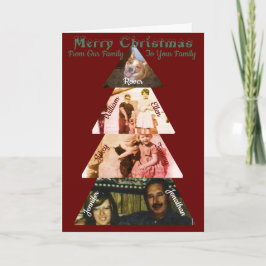 Triangle Foto Weihnachtsbaum Faltkarte Karte