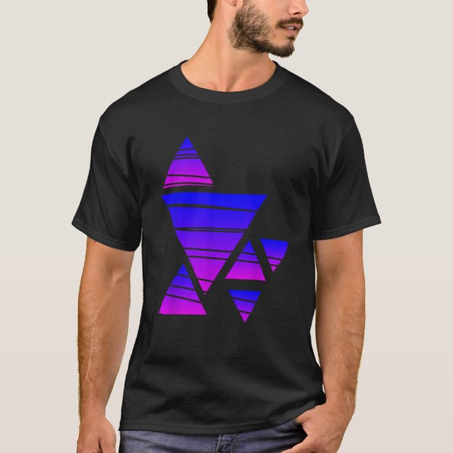 Triangle Geometric Form Colors tee (Vorderseite)