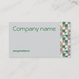 Triangle green türkis grau QR Business Card Visitenkarte