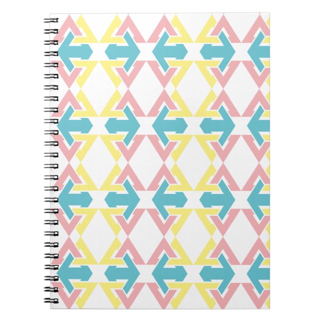 Triangle keltic Knoten design Notebook Notizblock (Vorderseite)