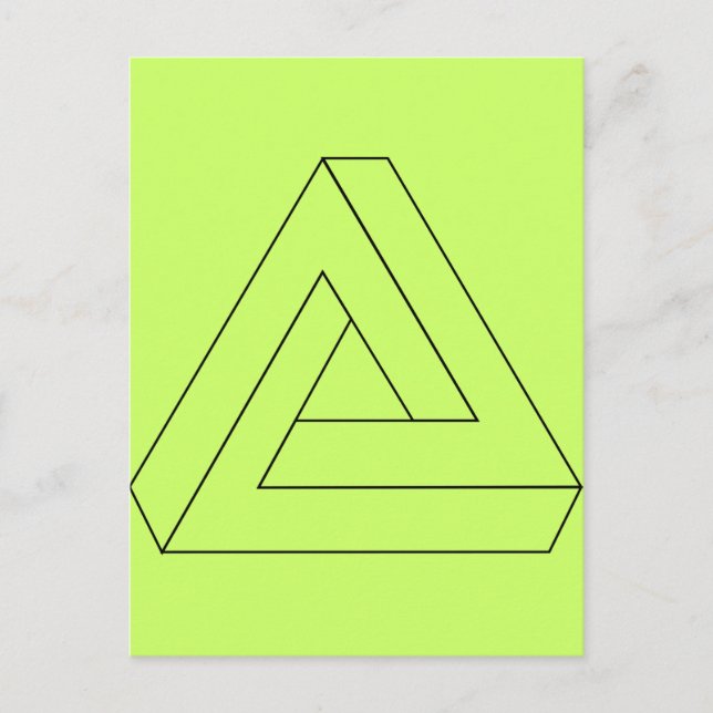 Triangle-line-Art_Vector_Clipart Postkarte (Vorderseite)