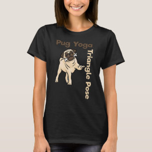 Triangle Pose Mops Yoga Dog durch DOTC T-Shirt