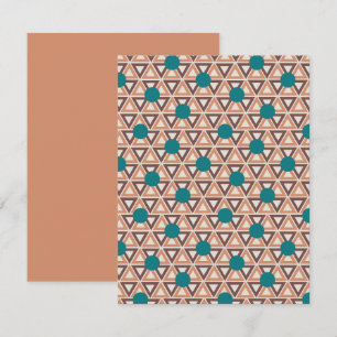Triangle Quilt Mitteilungskarte