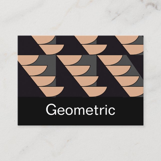 Triangle Semi Circle Geometric Visitenkarte (Vorderseite)