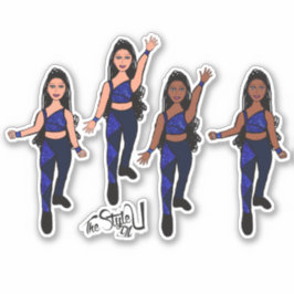 Triangle Spark Blue Marine Aufkleber