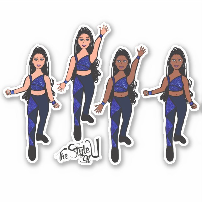 Triangle Spark Blue Marine Aufkleber (Vorderseite)