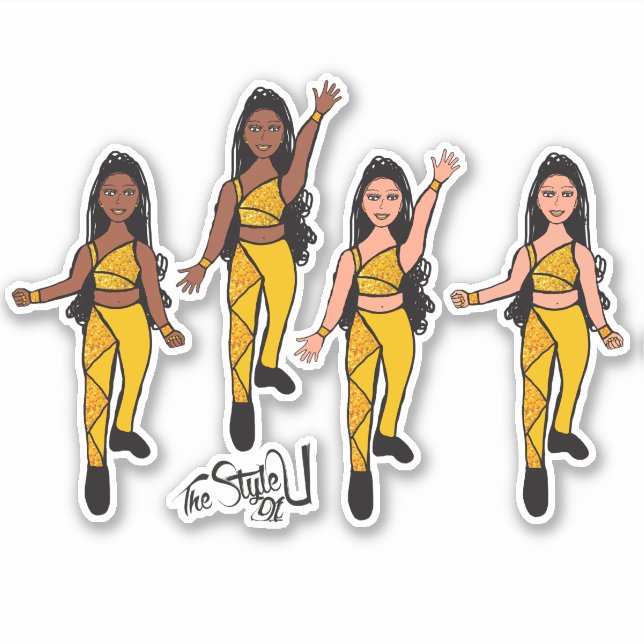 Triangle Spark Double Gold Aufkleber (Vorderseite)