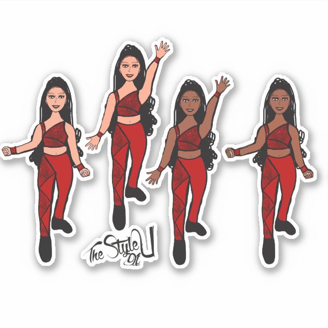 Triangle Spark Double Ruby Aufkleber (Vorderseite)