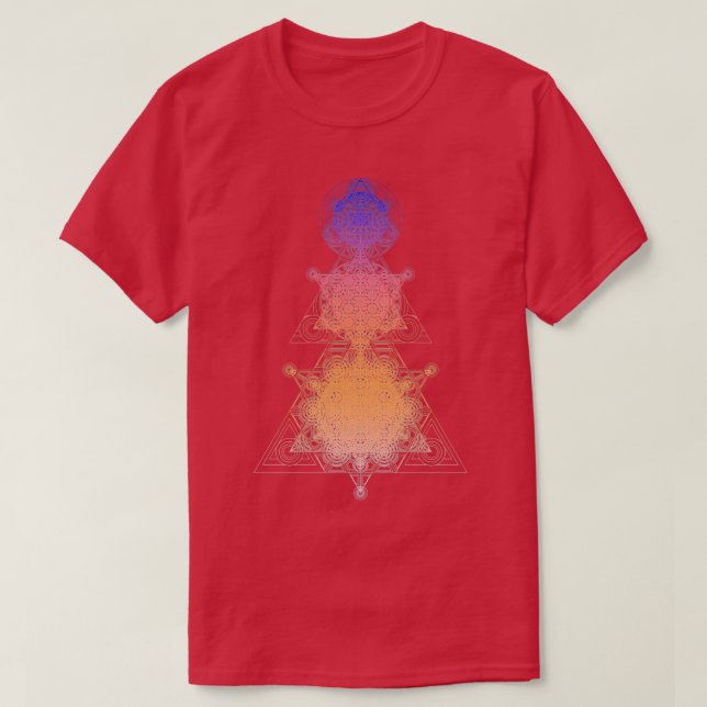 Triangle Super Geometry Gradient T-Shirt (Design vorne)