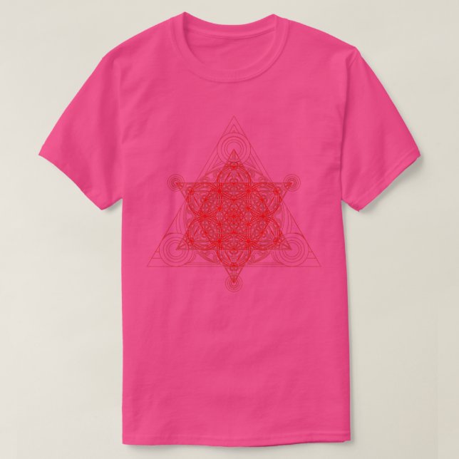 Triangle Superpyramide Rot T-Shirt (Design vorne)