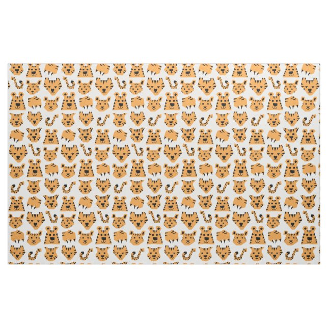 Triangle Tangerine Tiger  Stoff (Fat Quarter (45,7 x 55,9 cm))