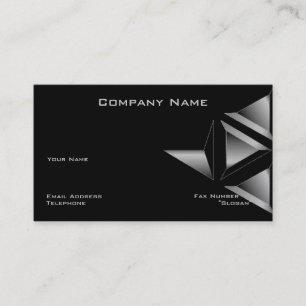 Triangle-Visitenkarte Premium Schwarzes Design Visitenkarte