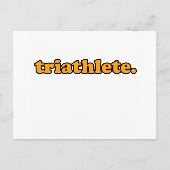 Triathlet Postkarte (Vorderseite)