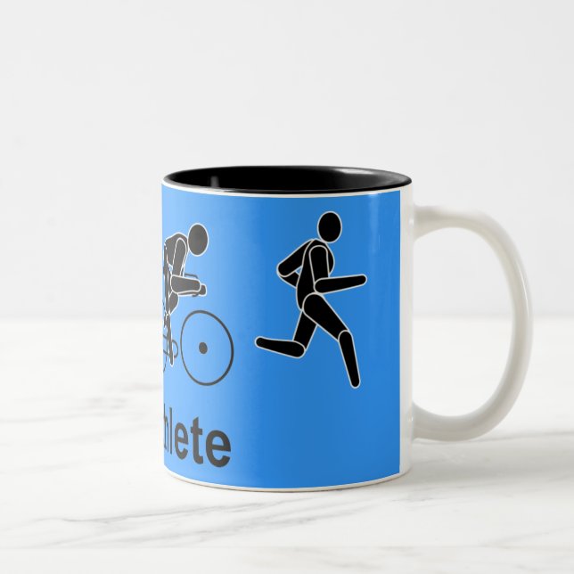 Triathlet-Tasse Zweifarbige Tasse (Rechts)