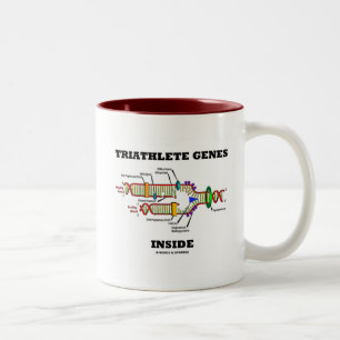 Triathlete Gen-Innere (DNS-Reproduktion) Zweifarbige Tasse