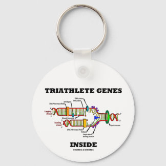 Triathlete Genes Inside (DNA-Replikation) Schlüsselanhänger