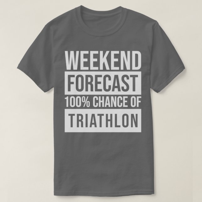 Triathlete-Riathlon-Prognose für Frauen T-Shirt (Design vorne)