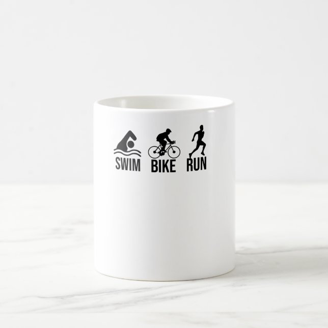 Triathleten Geschenke Endurance Sport Paradies für Kaffeetasse (Mittel)