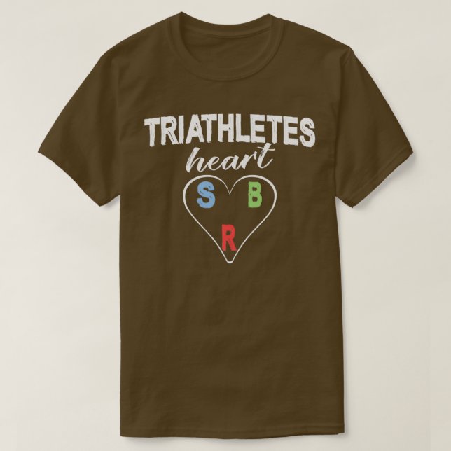 Triathleten Herz T-Shirt (Design vorne)