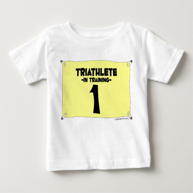 Triathletin Baby T-shirt (Vorderseite)