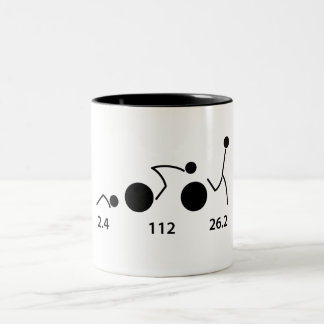 Triathletin-Tasse Zweifarbige Tasse
