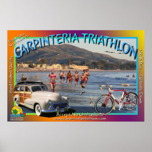 Triathlon 2010 drückte image1 flach poster