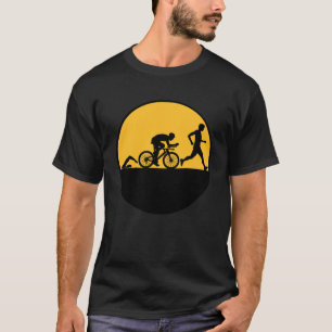 Triathlon 3 Bühnen Vollmond T-Shirt
