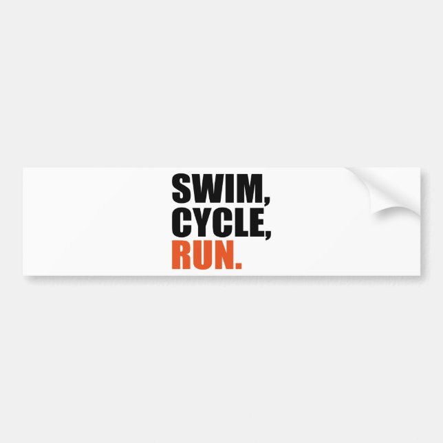 triathlon autoaufkleber (Vorne)