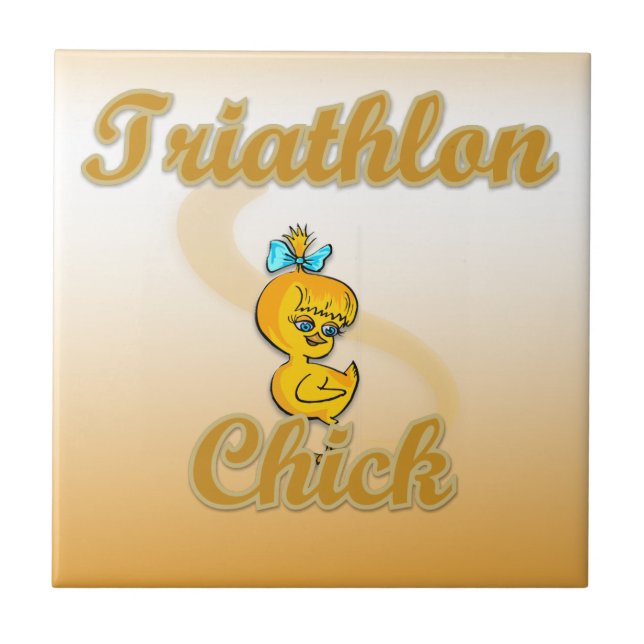 Triathlon Chick Fliese (Vorderseite)
