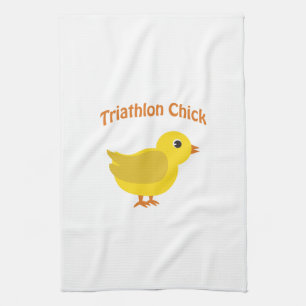 Triathlon Chick Küchentuch
