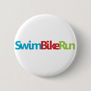 Triathlon Cool Design Button