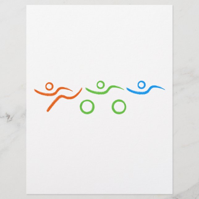 Triathlon cool und einzigartig Design (Vorderseite)