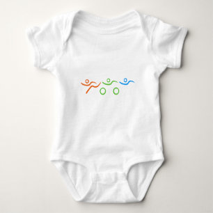 Triathlon cool und einzigartig Design Baby Strampler