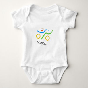 Triathlon cool und einzigartig Design Baby Strampler