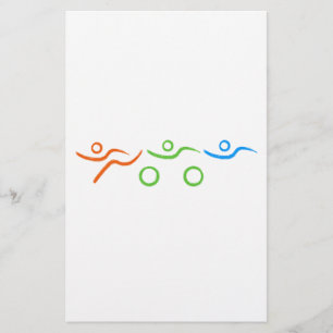 Triathlon cool und einzigartig Design Briefpapier