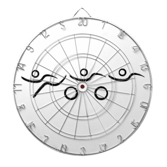 Triathlon cool und einzigartig Design Dartscheibe (vorne)