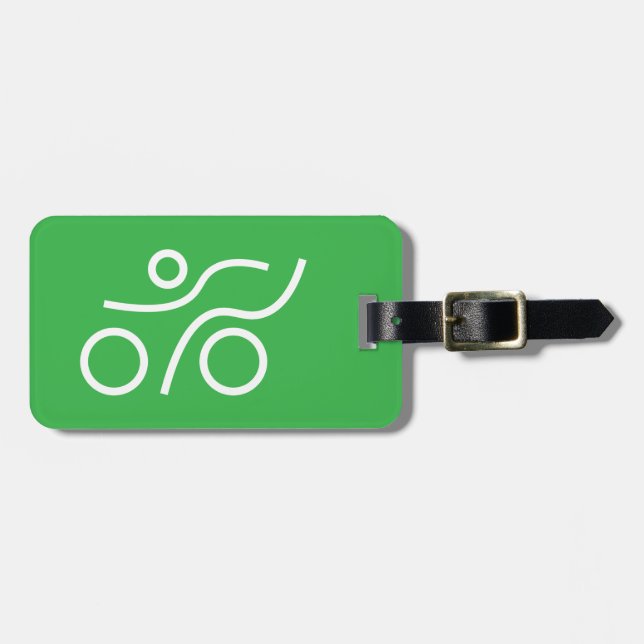 Triathlon cool und einzigartig Design Gepäckanhänger (Vorderseite horizontal)