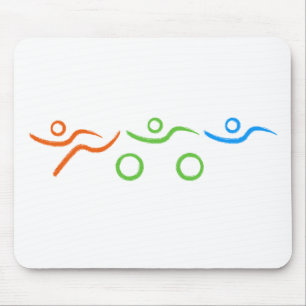 Triathlon cool und einzigartig Design Mousepad