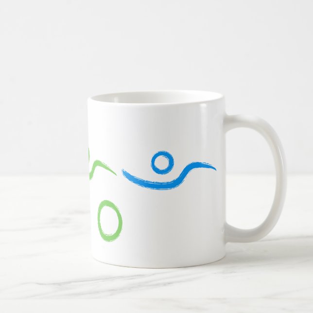 Triathlon cool und einzigartig Design Tasse (Rechts)