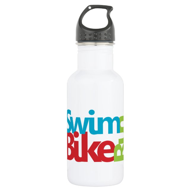 Triathlon cool und einzigartig Design Trinkflasche (Vorderseite)