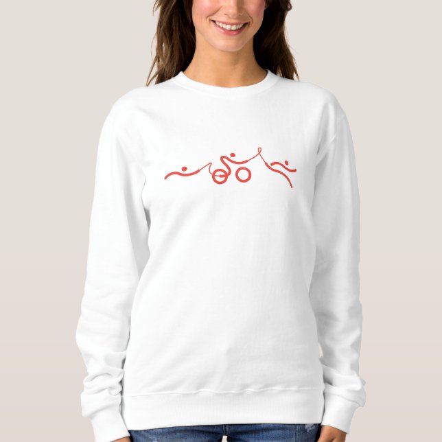 Triathlon cool und einzigartig Original-Design. Sweatshirt (Vorderseite)