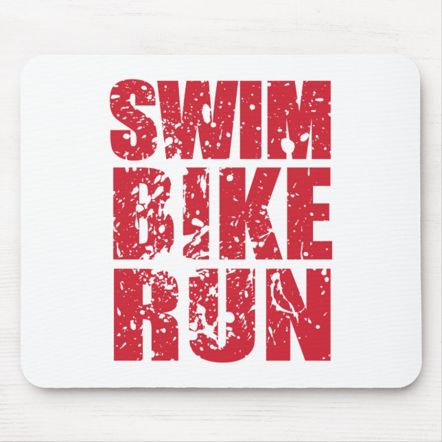 Triathlon-cooles Design Mousepad (Vorne)